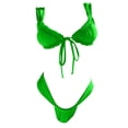 thumbnail image 4 of Afdoent Bikini Sets For Women New Lace Up Bikini Solid Color Split Women's Swimsuit Good Selling Set Beach Swimwear, 4 of 4