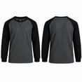 thumbnail image 2 of Quad Seven Boy's Thermal Top - 2 Pack Waffle Knit Crewneck Pullover Long Sleeve Shirts for Boys 8-18, 2 of 7