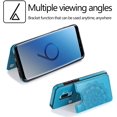 thumbnail image 3 of Design for Samsung Galaxy S9 Plus/S9+ Wallet Case,PU Leather Phone Cases with Screen Protector Card Holder,Stand Flip Shockproof Flip Protective Cover for Glaxay S9+ 9S 9+ Men 6.2 inch Blue, 3 of 11