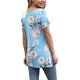 thumbnail image 7 of Anygrew Womens Summer Short Sleeve Tunic Tops Loose Fit Casual Blouses, 7 of 7