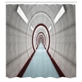 thumbnail image 3 of Ambesonne Science Shower Curtain, Futuristic Corridor, 69"Wx70"L, Grey, 3 of 5