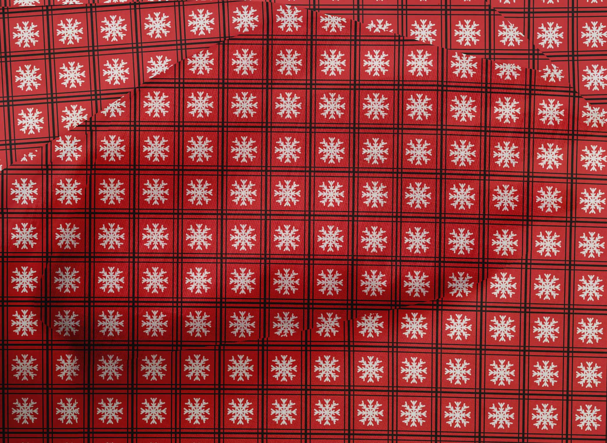 oneOone Cotton Cambric Red Fabric Merry Christmas Craft Projects Decor Fabric Printed By The Yard 56 Inch Wide-EY0