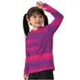 thumbnail image 4 of Falkdiz Long Sleeve Coat for Boys Summer Sun Protection UPF 50+ Pullover Casual Lightweight Outdoor Hooded Stylish Graphic Boys Shirts,Hot Pink,Size: 120, 4 of 6