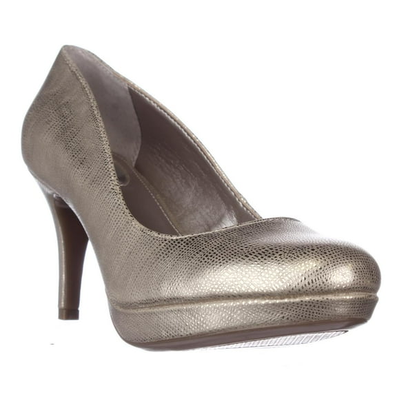 Womens A35 Madyson Platform Classic Heels, Gold