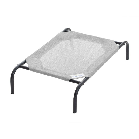 The Original Coolaroo Elevated Pet Dog Bed, Indoor & Outdoor Use, Durable, Cooling, Gray, Small, 34.75" L x 22" W x 8" H