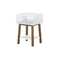 thumbnail image 3 of Max & Lily Nightstand with Cubby Shelf, Solid Wood Bedside Table, Side Table for Bedroom, 3 of 8