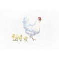 thumbnail image 2 of Adams, Emily 24x18 White Modern Wood Framed Museum Art Print Titled - Hen and Chickens, 2 of 4