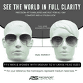 thumbnail image 4 of proSPORT Reading Sunglass Reader Tinted Aviator Silver Men Women NOT BIFOCAL, 4 of 4