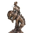 thumbnail image 3 of Ebros Large Rustic Western Rodeo Cowboy W/ Bucking Horse Statue With Black Base, 3 of 7