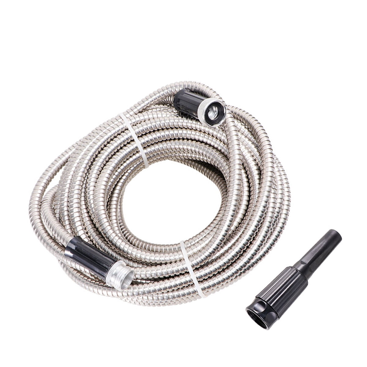 OULII Watering Hose Silver Heavy Duty Garden Hose for Homeowners 1Set