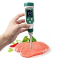 thumbnail image 4 of Alimentos digitales 0.00-14.00 Medidor de PH Sensores de alta precisión Probador de acidez de tempe Tomshoo  Medidor de pH, 4 of 7