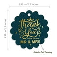 thumbnail image 6 of Inkdotpot Real Gold Foil Thank You From The New Wedding Tags Favor Hang Paper Tags 100 Piece, 6 of 6
