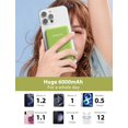 thumbnail image 3 of Power Bank miisso de 6000 mAh ultradelgado con cables integrados, 3 of 8