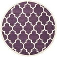 thumbnail image 4 of SAFAVIEH Chatham Gavin Geometric Wool Area Rug, Purple/Ivory, 8' x 10', 4 of 10
