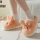 thumbnail image 5 of Zapatillas de algodón de felpa con suela gruesa para mujer, pantuflas de algodón antideslizantes con suela blanda para el hogar, invierno, 5 of 5