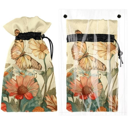 

Josid Butterfly Pattern Reusable Outdoor Faucet Insulation Covers Waterproof and Freeze-Resistant Spigot Protector Bags 2 Pack 11 x 6.9