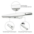 thumbnail image 3 of Uxcell 100Pcs Alligator Hair Clips, 51/34x7.8mm(LxW) Silver Metal Curls Clips, 3 of 6