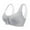 Gray, variant on Timegard Bras for Women Front Closure Button Smoothing Breathable Full Support Comfy Daily Bras Summer