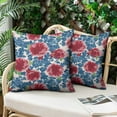 thumbnail image 4 of Outdoor Throw Pillow Covers 20x20 Inch Waterproof Spring Summer Pioneer Floral Outdoor Pillow Covers for Patio Funiture Garden Couch, 4 of 7