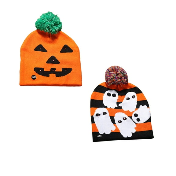 PBPBOX 2Pcs Lighting Hat Knitted Hat Glowing Cap Assorted Colors