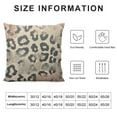 thumbnail image 5 of ONETECH  Leopard Print Throw Pillow Cover Safari Wildlife Animal Theme Pattern Cheetah Tiger Square Pillow Case Cushion Cover for Home Car Decorative, 5 of 5
