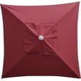 thumbnail image 1 of ZOUSSIQI Parasol Canopy, Square Patio Umbrella Tent Without Frame, 4 Bone Polyester Replacement Cover, Outdoor Table Market Patio Umbrella Replacement Top Cover for Backyard Garden Lawn CA919-9212, 1 of 9
