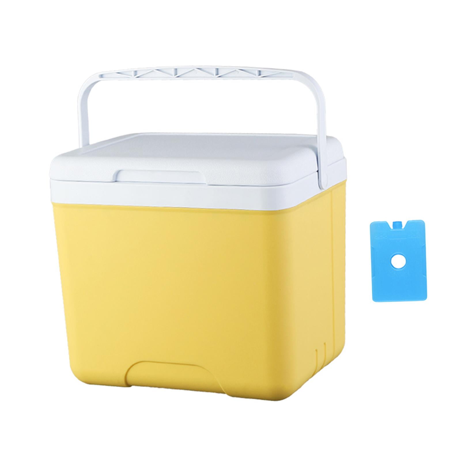 koolsoo Insulated Camping Storage Case Cooling Bucket Multifunctional Ice Chest Box Organizer for Barbecue Groceries Traveling 13L