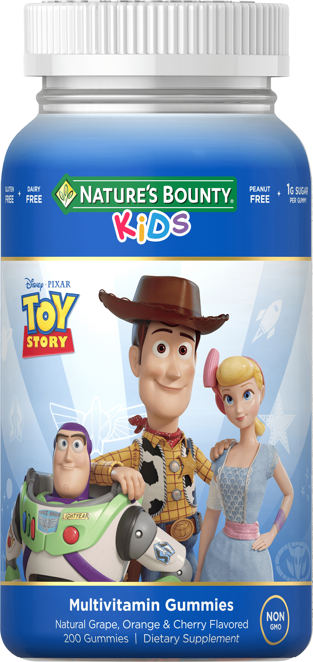 Natures Bounty Kids Disney and Pixar Toy Story Multivitamin Gummies, 200 Count