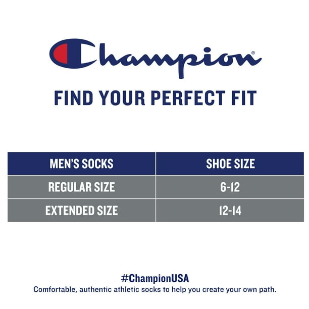 Champion Mens Logo Ankle Socks 6-Pack CH171