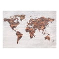 thumbnail image 2 of Tiptophomedecor World Map Wallpaper Wall Mural - World Map On Brick Wall, 2 of 3