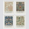 thumbnail image 2 of PixonSign Framed Posters William Morris Floral Tapestry Pattern Prints, Set of 4 Country Farmhouse Vintage Plants Wall Décor, Adhesive Canvas Wall Art, Modern Home Artwork - 8"x10" White, 2 of 5