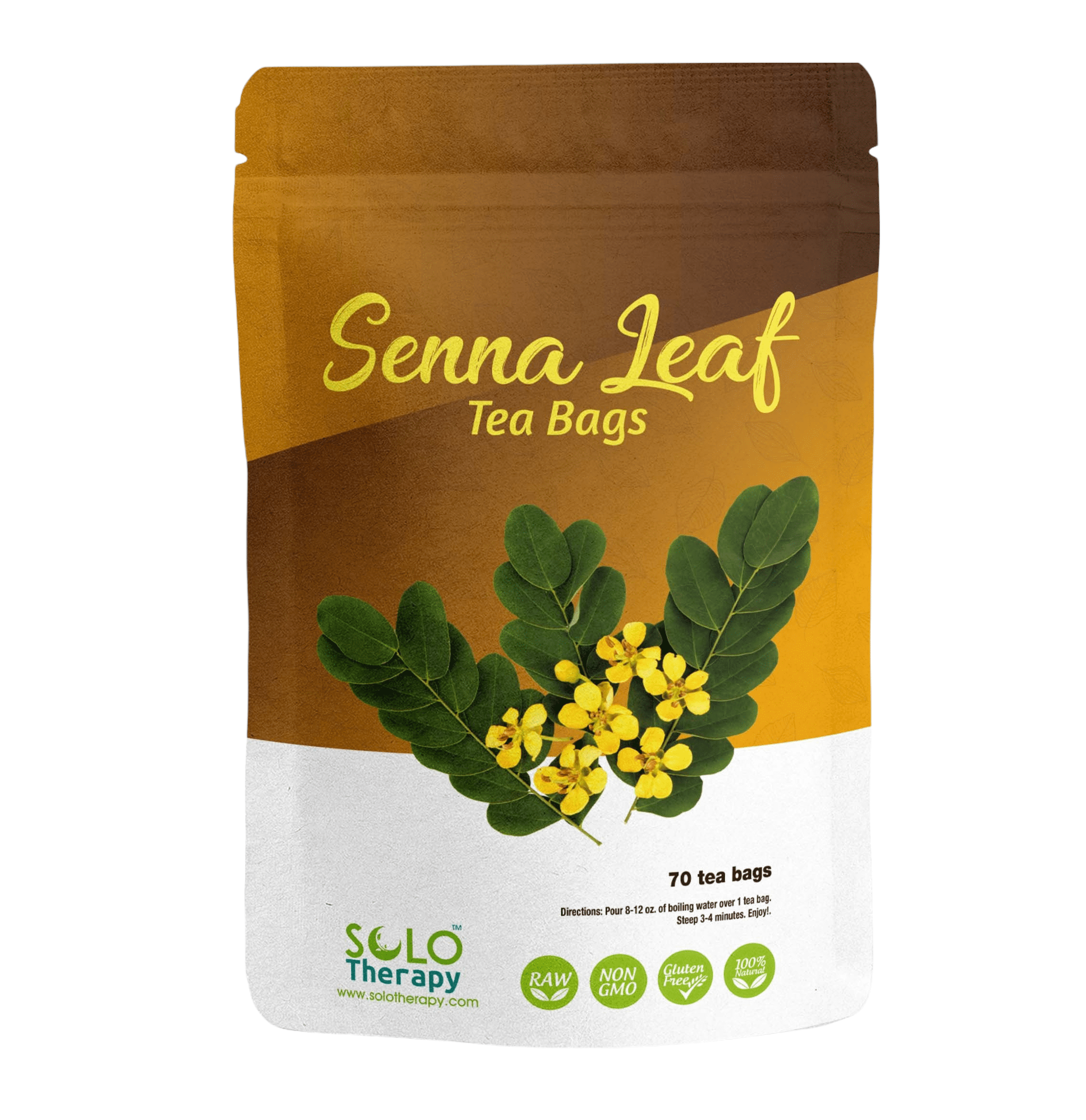 Senna Tea Bags , 70 Bags , Organic Senna Leaf , Senna Tea