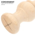 thumbnail image 3 of TABLZONE Unfinished Wooden Finials for Curtain Rods Khaki Decorative 1Pack, 3 of 8