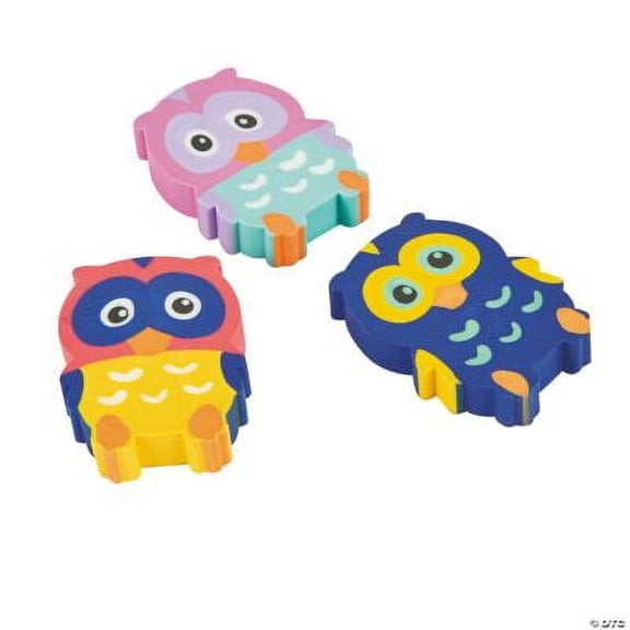Owl Eraser - Stationery - 24 Pieces