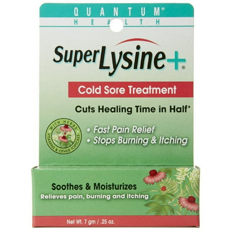 3 Pack - Quantum Super Lysine Plus + Cold Sore Treatment 0.25 (Best Lysine For Cold Sores)