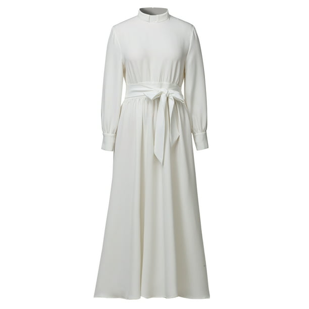 GRACEART Church Priest Clergy Dress for Women Long Sleeve Line Elegant ...
