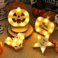 thumbnail image 5 of Iluminación de mesa de madera de Halloween, paquete de 2 decoraciones de mesa de Halloween MFZFUKR CPB-SSW196-1, 5 of 5