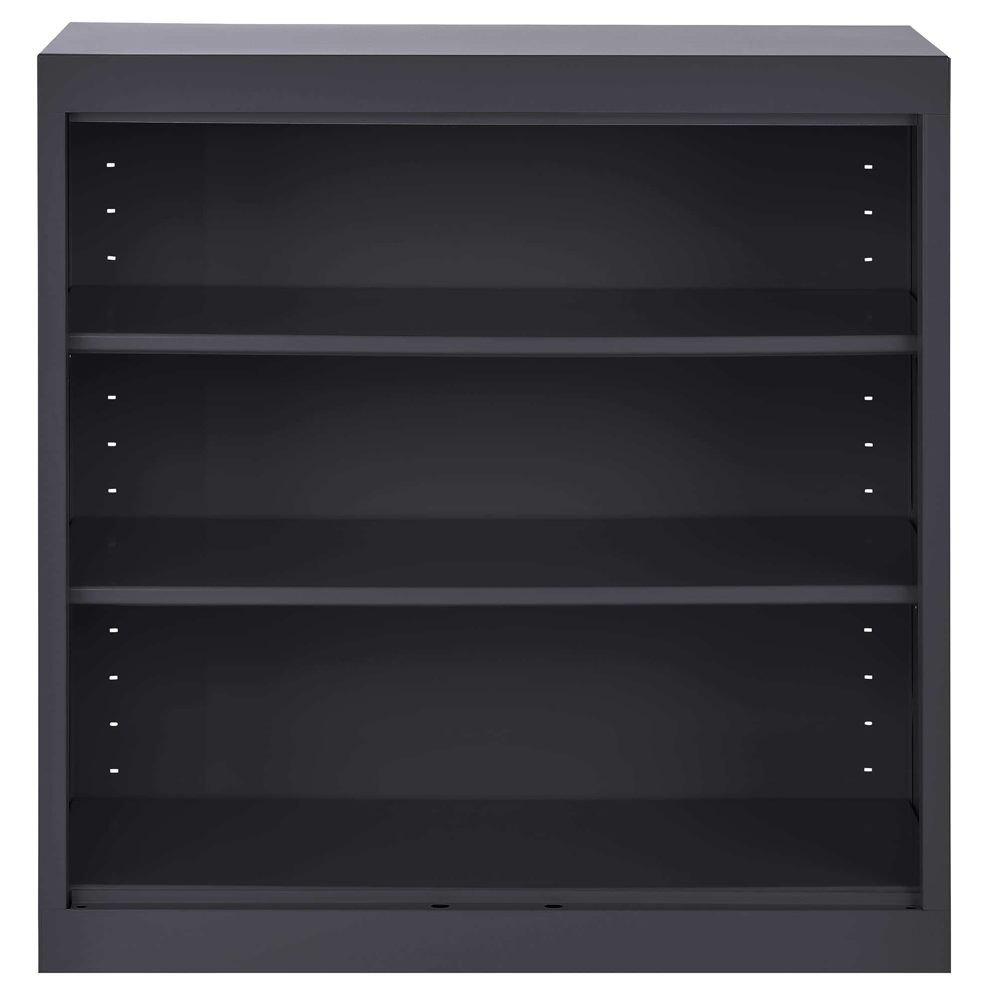 Sandusky Welded Steel Freestanding Bookcase Storage Cabinet, Black