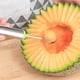 thumbnail image 2 of Juego de cuchillos para tallar frutas Herramienta partida de sandía de acero inoxidable | Cuchara para Melon Baller | Duradero, fácil de limpiar | Utensilio de cocina para cantilope, pitaya | 20,5, 2 of 4