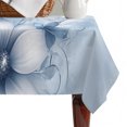 thumbnail image 4 of Blue White Daisy Table Cloth Waterproof Tablecloths, Luxury Farmhouse Botanical Flower Tablecloth Dining Table Cover for Kitchen Party Tabletop Outdoor, Rectangle Tablecloth 60x102 Inch, 4 of 9