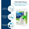 thumbnail image 2 of Marine & RV Toilet Paper - 4-Rolls - 1-Ply Quick Dissolve RV & Marine Septic Safe Bath Tissue - Dye & Fragrance Free - 280 Sheets Per Roll (40275), 2 of 5