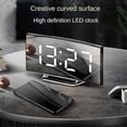thumbnail image 2 of Mirror Digital Alarm Clock Temperature Date 2 Levels of Brightness Adjustment Snooze Table Clock 12/24H Night Mode LED Clock, 2 of 3