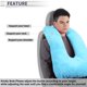 thumbnail image 2 of Almohada para reposacabezas de automóvil ergonómica cómoda de soporte para cuello, ajustable, color azul, 2 of 7