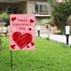 thumbnail image 3 of Decoraciones para San Valentín, adornos para San Valentín, bandera de jardín de doble cara de 30 x 45 cm, decoraciones para San Valentín en el jardín, suministros para fiestas de San Valentín, bandera, 3 of 5