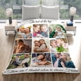 thumbnail image 4 of Fathers Day Personalised Gifts from Daughter Custom Blankets with Photos and Text Multiple Colors Sizes Soft Flannel Gifts for Men Birthday Gifts for Dad, 4 of 6