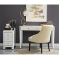 thumbnail image 2 of Pulaski Reverse Painted White Glass End Table in White, 2 of 7
