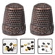 thumbnail image 3 of 10 dedales de costura decorativos, protectores de dedos de estilo retro., 3 of 5