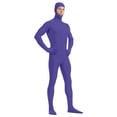 thumbnail image 3 of FEIFLY Men Unisex Full Body Open Face Bodysuit Stretch Zentai Stretch Full Body Suit Dance For Performance And Adult Size Solid Color Festival Clothing, 3 of 4