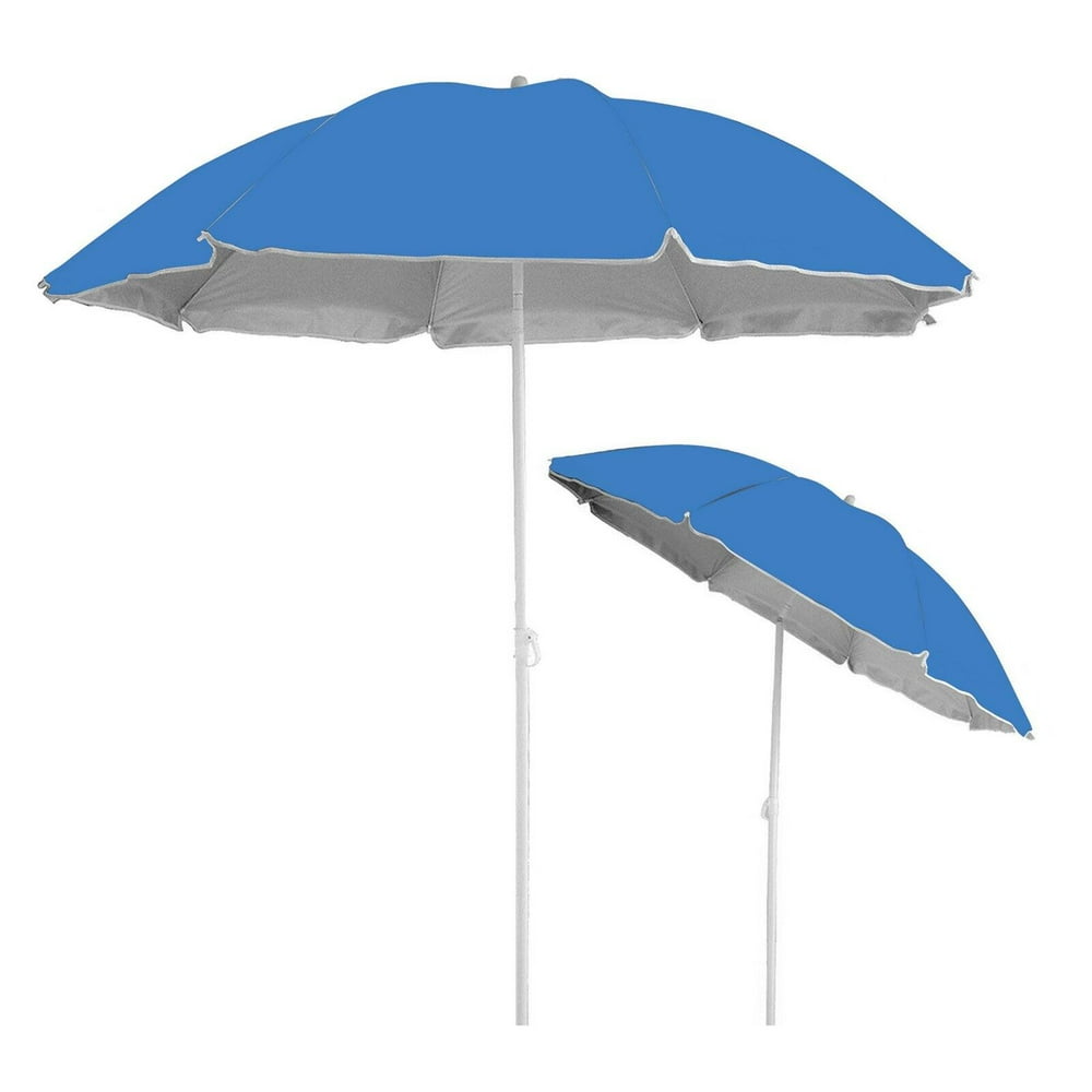 Caribbean Joe 6’ Beach Umbrella with UV Protection and Matching Case