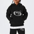 thumbnail image 5 of LNMQLPDBS Baby Girls Graphic Hoodie Set Toddler Heart Sweatshirt Kids Pullover with Kangaroo Pocket and Relaxed Fit Jogger Pants Tween Casual 2 Piece Outfit for School Sports Daily Wear, 5 of 5